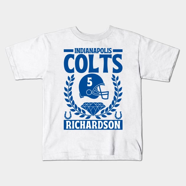 Indianapolis Colts Richardson 5 American Football Kids T-Shirt by Astronaut.co